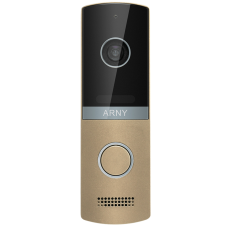 Відеопанель ARNY AVP-NG230 1Мп Champagne для домофону з HD сенсором, широким кутом огляду та інтеграцією електрозамка