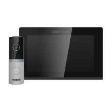 Відеодомофон ARNY AVD-7421А (AVP-742А 7" Wi-Fi IPS + AVP-NG230 1Мп) для контролю доступу, чорний + сріблястий