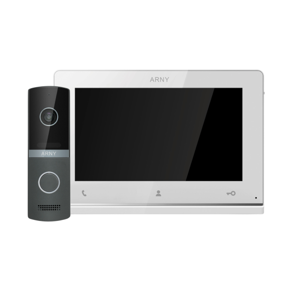 Комплект домофонный ARNY AVD-7121 (AVD-710 2Мп 7" TFT + AVP-NG230 1Мп), White + Graphite Комплект домофонный ARNY AVD-7121 (AVD-710 2Мп 7" TFT + AVP-NG230 1Мп), White + Graphite