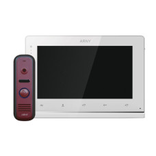 Комплект видеодомофона ARNY (AVD-7110 + AVP-NG110/210), White + Red