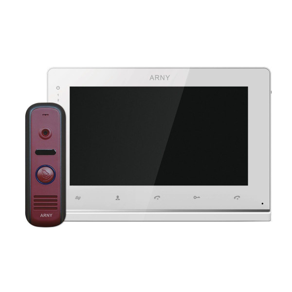 Комплект видеодомофона ARNY (AVD-7110 + AVP-NG110/210), White + Red