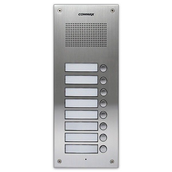 Аудиопанель для домофонов Commax DR-8UM, 4 абонента, врезная, металлическая, для комфортной связи в многоквартирных домах и офисах Аудиопанель для домофонов Commax DR-8UM, 4 абонента, врезная, металлическая, для комфортной связи в многоквартирных домах и офисах
