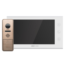 Відеодомофонний комплект ARNY AVD-7342A Wi-Fi для безпеки дому, AVD-731A 2Мп та AVP-NG420 1Мп, Білий + Бронзовий