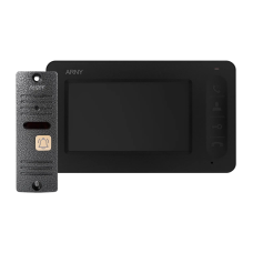 Відеодомофонний комплект ARNY AVD-4005 (AVD-405 + AVP-05 (v.2)) з 4.3'' LCD екраном для контролю доступу, чорний + сірий
