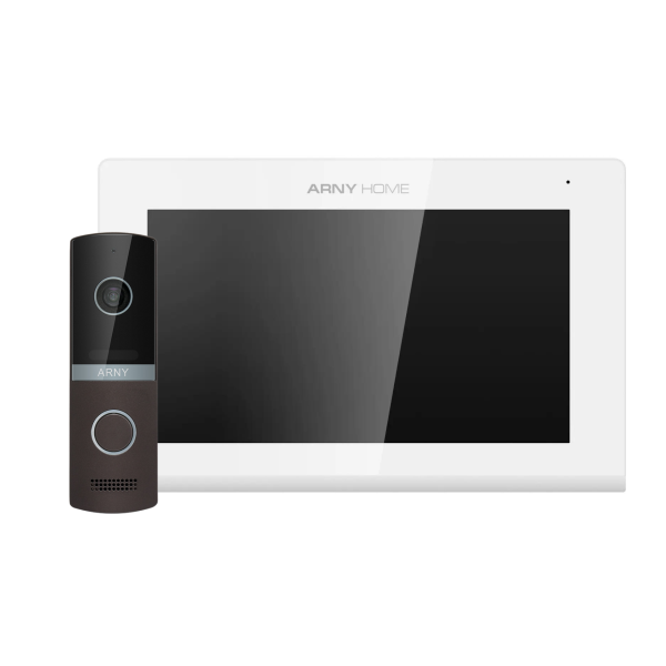 Комплект домофонный Wi-Fi AVD-7423A (7" IPS + AVP-NG230 2Мп) для обеспечения безопасности вашего дома, цвет белый + коричневый Комплект домофонный Wi-Fi AVD-7423A (7" IPS + AVP-NG230 2Мп) для обеспечения безопасности вашего дома, цвет белый + коричневый