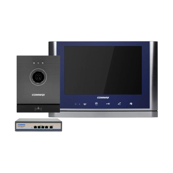 Комплект домофонный Commax (CIOT-1020M Wi-Fi + CIOT-D20M(A) + CIOT-H4L2), Blue + Dark Silver Комплект домофонный Commax (CIOT-1020M Wi-Fi + CIOT-D20M(A) + CIOT-H4L2), Blue + Dark Silver