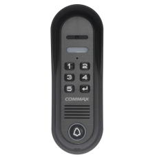 Відеопанель з клавіатурою Commax DRC-4CPNK Silver для домофону, надійна та захищена, з механічною кнопкою та підсвіткою, забезпечує чітке зображення і комфортний доступ