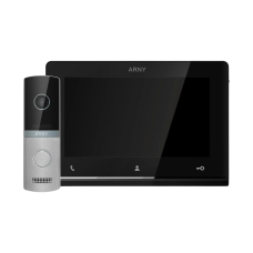 Комплект домофонный ARNY AVD-7121 (AVD-710 2Мп 7" TFT + AVP-NG230 1Мп), Black + Silver