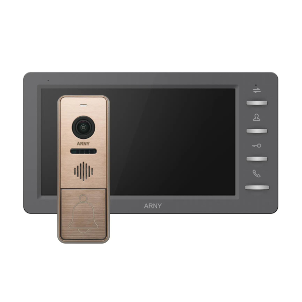Комплект домофонный ARNY AVD-7842 (AVD-708MD 7" + AVP-NG420 1Мп), Graphite + Bronze Комплект домофонный ARNY AVD-7842 (AVD-708MD 7" + AVP-NG420 1Мп), Graphite + Bronze