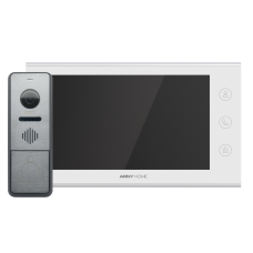 Відеодомофон ARNY AVD-7342A Wi-Fi з 2Мп монітором та 1Мп відеопанеллю для контролю доступу, Білий + Графіт