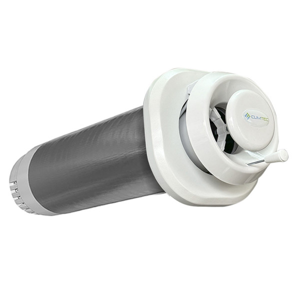 Рекуператор Climtec RD 125 База для вентиляції приміщення 25 м², 60 м³/год, рекуперація 93%, труба 450–1000 мм, діаметр 125 мм Рекуператор Climtec RD 125 База для вентиляції приміщення 25 м², 60 м³/год, рекуперація 93%, труба 450–1000 мм, діаметр 125 мм