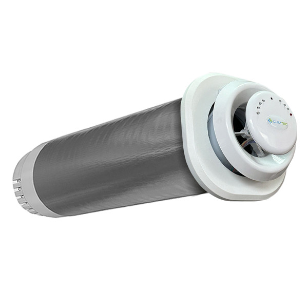 Рекуператор Climtec RD 200 Standard для вентиляції приміщення 70 м² з ККД 93% і підігрівом повітря 300 Вт Рекуператор Climtec RD 200 Standard для вентиляції приміщення 70 м² з ККД 93% і підігрівом повітря 300 Вт