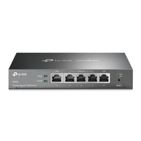 Мультисервісний маршрутизатор TP-LINK ER605 для стабільного VPN-з'єднання в бізнес-мережах з підтримкою 1xGE LAN 1xGE WAN 3xGE LAN та віддаленого доступу Мультисервісний маршрутизатор TP-LINK ER605 для стабільного VPN-з'єднання в бізнес-мережах з підтримкою 1xGE LAN 1xGE WAN 3xGE LAN та віддаленого доступу