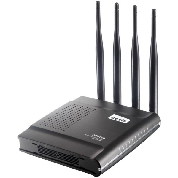 Точка доступу з мережевим адаптером WRL ROUTER 1200MBPS 1000M/4P DUAL BAND WF2780 NETIS Точка доступу з мережевим адаптером WRL ROUTER 1200MBPS 1000M/4P DUAL BAND WF2780 NETIS