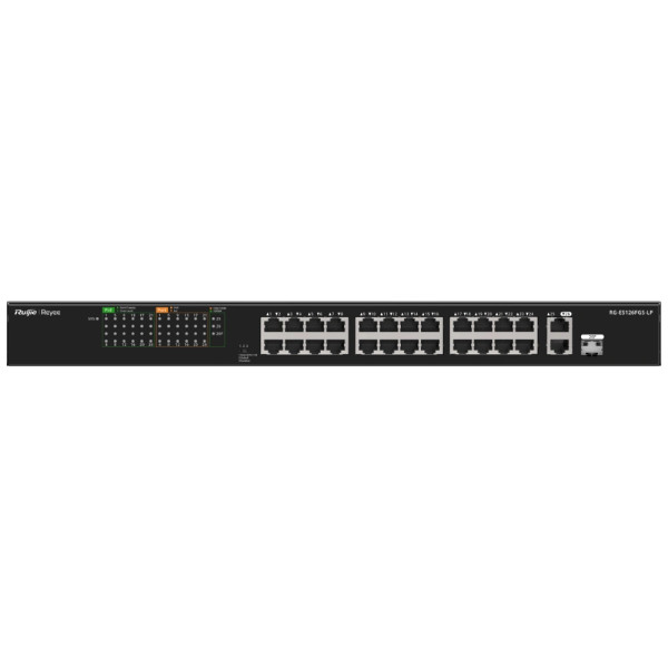 Некерований PoE-комутатор Ruijie Reyee RG-ES126FGS-LP 1 Combo гігабітний з 24 портами PoE Некерований PoE-комутатор Ruijie Reyee RG-ES126FGS-LP 1 Combo гігабітний з 24 портами PoE