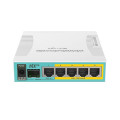 Маршрутизатор MIKROTIK hEX PoE (RB960PGS) 10/100/1000M з 5 гігабітними Ethernet портами та підтримкою PoE для домашніх та офісних мереж Маршрутизатор MIKROTIK hEX PoE (RB960PGS) 10/100/1000M з 5 гігабітними Ethernet портами та підтримкою PoE для домашніх та офісних мереж