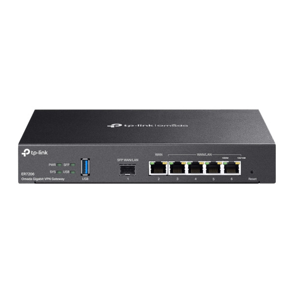 Мультисервісний маршрутизатор TP-LINK ER7206 2xGE LAN, 1xGE WAN, 2xGE LAN, 1xSFP Мультисервісний маршрутизатор TP-LINK ER7206 2xGE LAN, 1xGE WAN, 2xGE LAN, 1xSFP