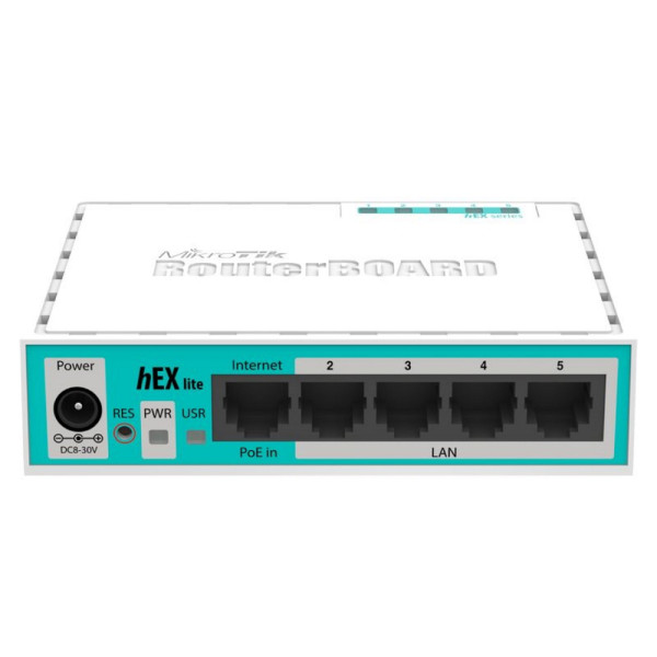 5-портовий маршрутизатор MikroTik hEX lite (RB750r2) 5-портовий маршрутизатор MikroTik hEX lite (RB750r2)