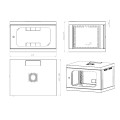 Шафа настінна CSV Wallmount Lite 9U-450 (перф) Шафа настінна CSV Wallmount Lite 9U-450 (перф)
