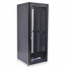 Шафа серверна CMS 45U 800 х 865 UA-MGSE4588MPB посилена з перфорованими дверима для мережевого обладнання