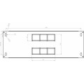 Шкаф серверный CMS 4U 600 x 350 x 284 UA-MGSWL435G для сетевого оборудования Шкаф серверный CMS 4U 600 x 350 x 284 UA-MGSWL435G для сетевого оборудования
