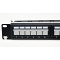 Патч-панель CMS 19" 24xRJ-45 UTP, кат. 6a з організатором кабелю і пластиковими шторками Патч-панель CMS 19" 24xRJ-45 UTP, кат. 6a з організатором кабелю і пластиковими шторками