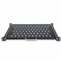 Полиця висувна 19" CMS UA-SHSL-400B 1U 400 мм, чорна Полиця висувна 19" CMS UA-SHSL-400B 1U 400 мм, чорна