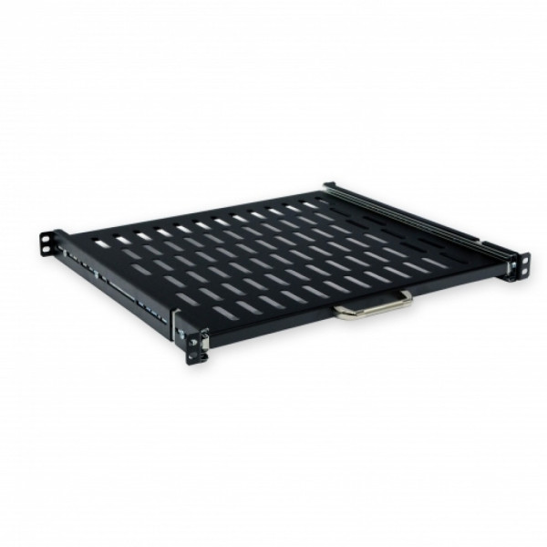 Полиця висувна 19" CMS UA-SHSL-400B 1U 400 мм, чорна Полиця висувна 19" CMS UA-SHSL-400B 1U 400 мм, чорна