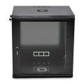 Шкаф серверный SteelNet 12U 600 x 450 для сетевого оборудования (стекло, черный) Шкаф серверный SteelNet 12U 600 x 450 для сетевого оборудования (стекло, черный)