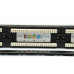 Патч-панель CMS 19" 24хRJ-45 UTP, кат. 5e з організатором кабелю