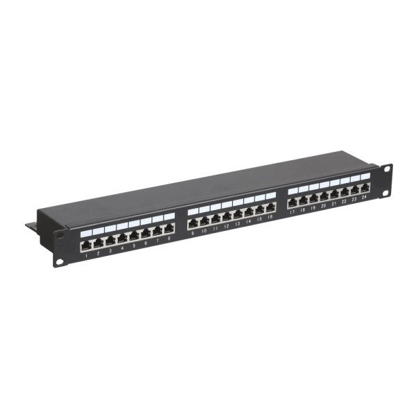 Патч-панель Hypernet 24 порти FTP 1U кат. 5е 19" PP-KFSTP24 Патч-панель Hypernet 24 порти FTP 1U кат. 5е 19" PP-KFSTP24