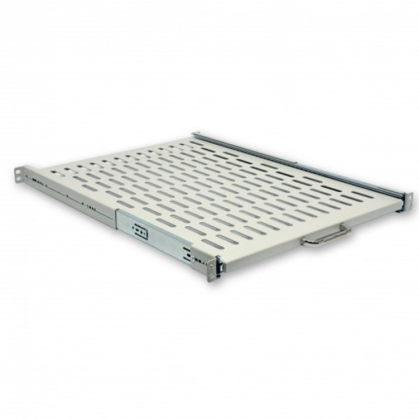Полка выдвижная 19" CMS UA-SHSL-600G 1U 600 мм, серая Полка выдвижная 19" CMS UA-SHSL-600G 1U 600 мм, серая