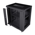 Комутаційна шафа для мережевого обладнання NVC-12U/600x450x640 чорна для організації кабельних систем та зручності монтажу Комутаційна шафа для мережевого обладнання NVC-12U/600x450x640 чорна для організації кабельних систем та зручності монтажу