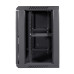 Комутаційна шафа для мережевого обладнання NVC-12U/600x450x640 чорна для організації кабельних систем та зручності монтажу
