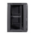 Комутаційна шафа для мережевого обладнання NVC-12U/600x450x640 чорна для організації кабельних систем та зручності монтажу