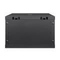 Комутаційна шафа 6U Trinix TRX-6U/600x600x370 Black для організації мережевих комунікацій з максимальним навантаженням 55 кг, замок, комплект кріплень Комутаційна шафа 6U Trinix TRX-6U/600x600x370 Black для організації мережевих комунікацій з максимальним навантаженням 55 кг, замок, комплект кріплень