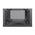Комутаційна шафа 6U Trinix TRX-6U/600x600x370 Black для організації мережевих комунікацій з максимальним навантаженням 55 кг, замок, комплект кріплень Комутаційна шафа 6U Trinix TRX-6U/600x600x370 Black для організації мережевих комунікацій з максимальним навантаженням 55 кг, замок, комплект кріплень