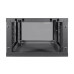 Коммутационный шкаф Trinix TRX-6U/600x600x370 Black для установки оборудования с максимальной нагрузкой 55 кг, разборной, с замком и комплектом крепежа