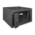 Комутаційна шафа 6U Trinix TRX-6U/600x600x370 Black для організації мережевих комунікацій з максимальним навантаженням 55 кг, замок, комплект кріплень Комутаційна шафа 6U Trinix TRX-6U/600x600x370 Black для організації мережевих комунікацій з максимальним навантаженням 55 кг, замок, комплект кріплень