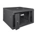 Коммутационный шкаф Trinix TRX-6U/600x600x370 Black для установки оборудования с максимальной нагрузкой 55 кг, разборной, с замком и комплектом крепежа