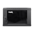 Комутаційна шафа 6U Trinix TRX-6U/600x600x370 Black для організації мережевих комунікацій з максимальним навантаженням 55 кг, замок, комплект кріплень Комутаційна шафа 6U Trinix TRX-6U/600x600x370 Black для організації мережевих комунікацій з максимальним навантаженням 55 кг, замок, комплект кріплень