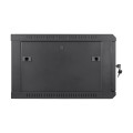 Комутаційна шафа 6U Trinix TRX-6U/600x600x370 Black для організації мережевих комунікацій з максимальним навантаженням 55 кг, замок, комплект кріплень Комутаційна шафа 6U Trinix TRX-6U/600x600x370 Black для організації мережевих комунікацій з максимальним навантаженням 55 кг, замок, комплект кріплень