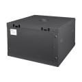 Комутаційна шафа 6U Trinix TRX-6U/600x600x370 Black для організації мережевих комунікацій з максимальним навантаженням 55 кг, замок, комплект кріплень Комутаційна шафа 6U Trinix TRX-6U/600x600x370 Black для організації мережевих комунікацій з максимальним навантаженням 55 кг, замок, комплект кріплень