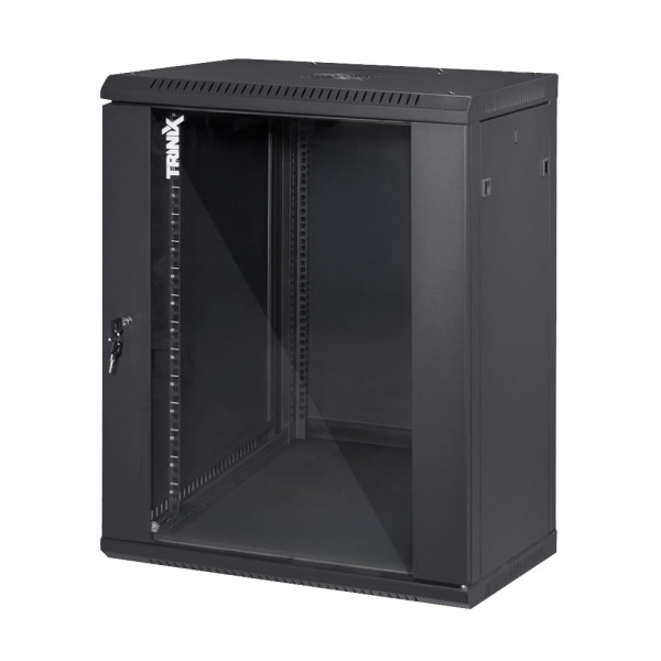 Комутаційна шафа Trinix TRX-15U 600x600x770 Black для організації мережевих рішень, розбірна, з замком, IP20, максимальне навантаження 55 кг, комплект у 1 коробці Комутаційна шафа Trinix TRX-15U 600x600x770 Black для організації мережевих рішень, розбірна, з замком, IP20, максимальне навантаження 55 кг, комплект у 1 коробці