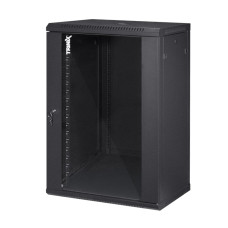 Коммутационный шкаф 18U Trinix TRX-18U/600x600 для монтажа оборудования, разбираемый, защитный класс IP20, черный, нагрузка до 55 кг, вес 28 кг