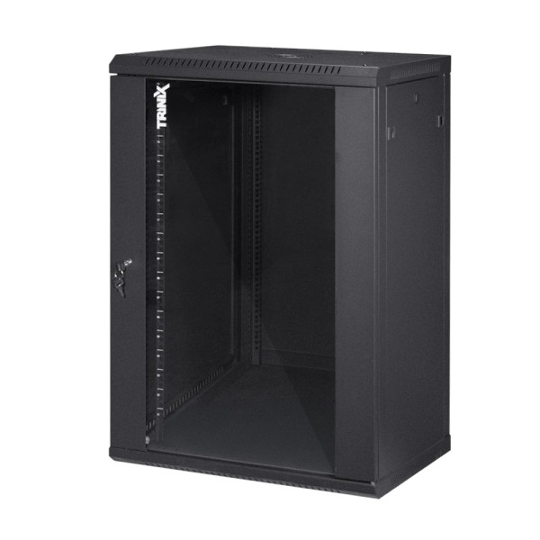 Комутаційна шафа Trinix TRX-18U/600x600x903 для організації та захисту обладнання, чорна, розбірна, з дверцятами, навантаження до 55 кг Комутаційна шафа Trinix TRX-18U/600x600x903 для організації та захисту обладнання, чорна, розбірна, з дверцятами, навантаження до 55 кг