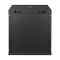 Комутаційна шафа Trinix TRX-12U/600x450x637 для організації мережевих з'єднань, чорна, розбірна, з максимальним навантаженням 55 кг, клас захисту IP20 Комутаційна шафа Trinix TRX-12U/600x450x637 для організації мережевих з'єднань, чорна, розбірна, з максимальним навантаженням 55 кг, клас захисту IP20
