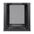 Комутаційна шафа Trinix TRX-12U/600x450x637 для організації мережевих з'єднань, чорна, розбірна, з максимальним навантаженням 55 кг, клас захисту IP20 Комутаційна шафа Trinix TRX-12U/600x450x637 для організації мережевих з'єднань, чорна, розбірна, з максимальним навантаженням 55 кг, клас захисту IP20