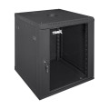 Комутаційна шафа для сервера Trinix TRX-12U/600x600x637 чорна з розбірною конструкцією та замком, максимальне навантаження 55 кг, клас захисту IP20 Комутаційна шафа для сервера Trinix TRX-12U/600x600x637 чорна з розбірною конструкцією та замком, максимальне навантаження 55 кг, клас захисту IP20