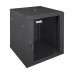 Комутаційна шафа для сервера Trinix TRX-12U/600x600x637 чорна з розбірною конструкцією та замком, максимальне навантаження 55 кг, клас захисту IP20